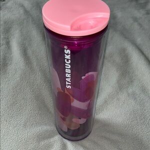 Starbucks Purple Tumbler with Pink Lid